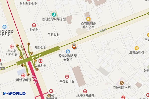 114빌딩(베스트프랜드㈜) 위치 지도 — 서울특별시 학동로 114 (논현동)