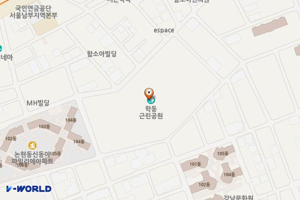 학동근린공원 위치 지도 — 서울특별시 강남구 논현동 26