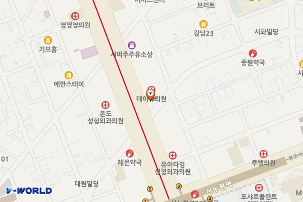 논현역(7) 위치 지도 — 서울특별시 강남구 강남대로 492-2(논현동) 논현역