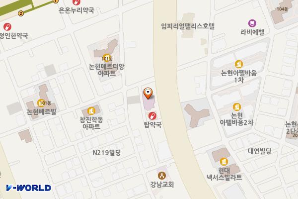 마샬빌딩(강남지인병원) 위치 지도 — 서울특별시 언주로631