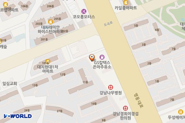대치평생학습관 위치 지도 — 서울특별시 강남구 영동대로 57길 7