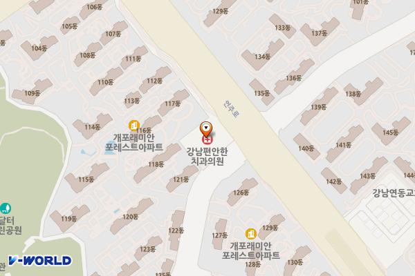 개포자이르네이마트 위치 지도 — 서울특별시 언주로7길6