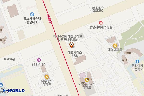 부영빌딩 위치 지도 — 서울특별시 강남대로 286 (도곡동)