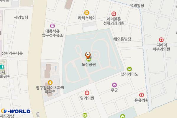 도산근린공원 위치 지도 — 서울특별시 강남구 신사동 649-9
