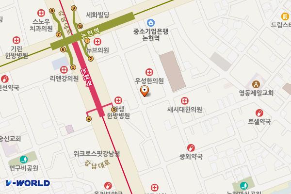 세일빌딩 위치 지도 — 서울특별시 학동로2길 19(논현동)