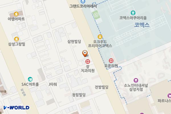 심스빌딩 위치 지도 — 서울특별시 강남구 테헤란로87길 39, 심스빌딩 (삼성동)
