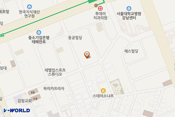LG 에클라트 오피스텔 위치 지도 — 서울특별시 테헤란로20길 19 (역삼동)