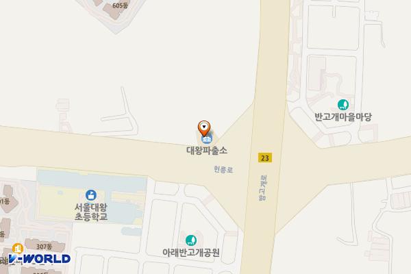 대왕파출소 위치 지도 — 서울특별시 강남구 헌릉로 623
