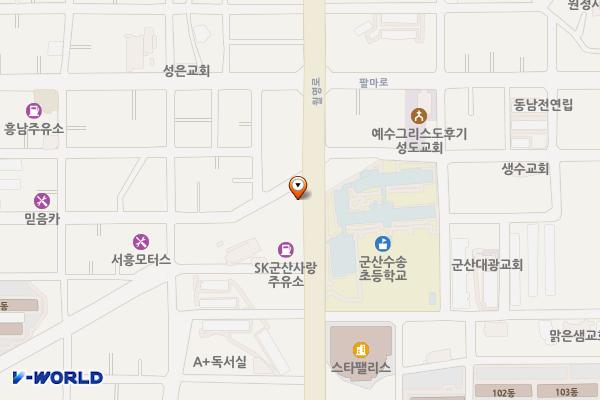 수송동 3 위치 지도 — 전북특별자치도 군산시 월명로 319 (수송동 )