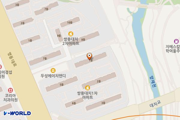 쌍용(아)종합 상가 위치 지도 — 서울특별시 영동대로 210 (대치동)