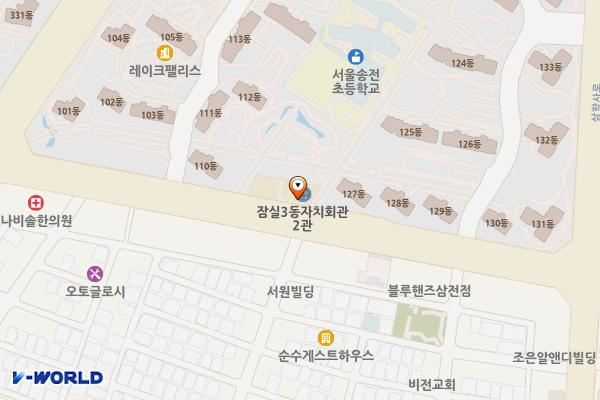 소나무언덕2호도서관 위치 지도 — 서울특별시 송파구 석촌호수로 155