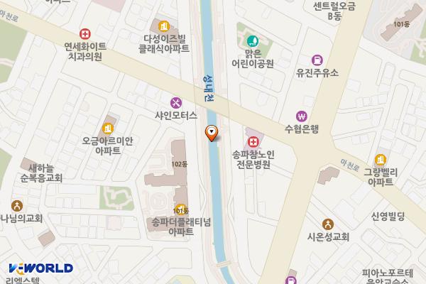 물빛광장 위치 지도 — 서울특별시 송파구 오금동 75-4