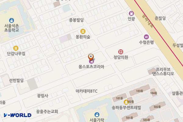 엄마손상가(백화점) 위치 지도 — 서울특별시 송파구 가락로 103
