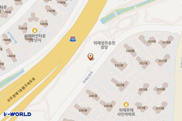 센트라포레 위치 지도 — 서울특별시 송파구 위례순환로 478