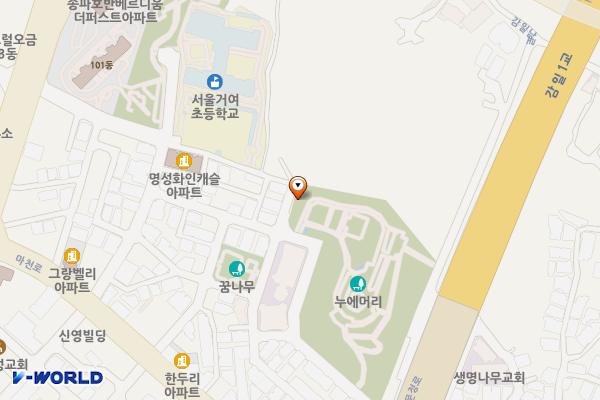 누에머리공원 화장실 위치 지도 — 서울특별시 송파구 동남로30길 29