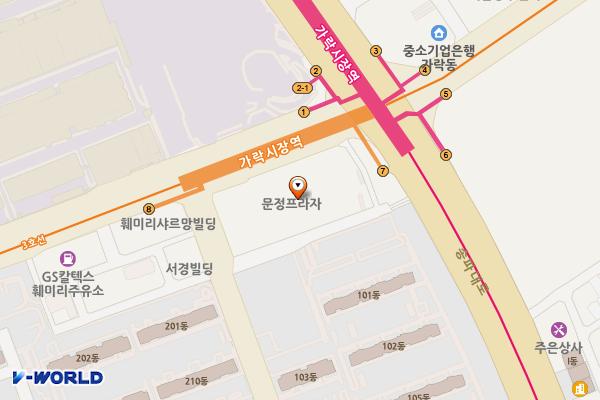 롯데마트 송파점 위치 지도 — 서울특별시 송파구 중대로 80