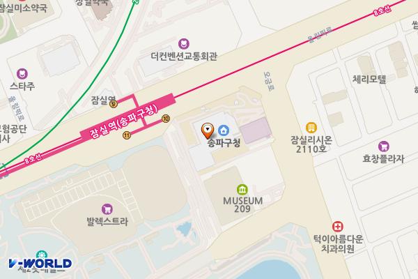 송파구보건소 위치 지도 — 서울특별시 송파구 올림픽로 326