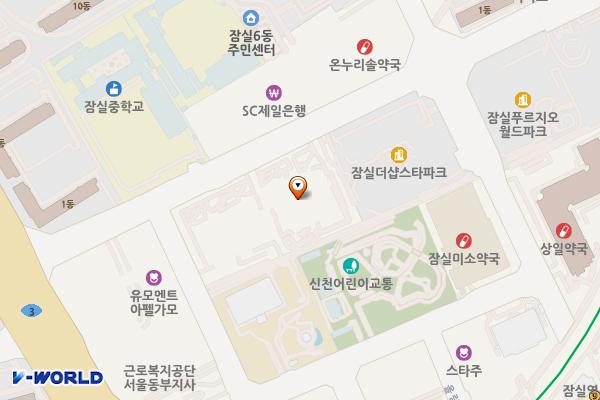 향군타워 A동 위치 지도 — 서울특별시 송파구 올림픽로35길 123