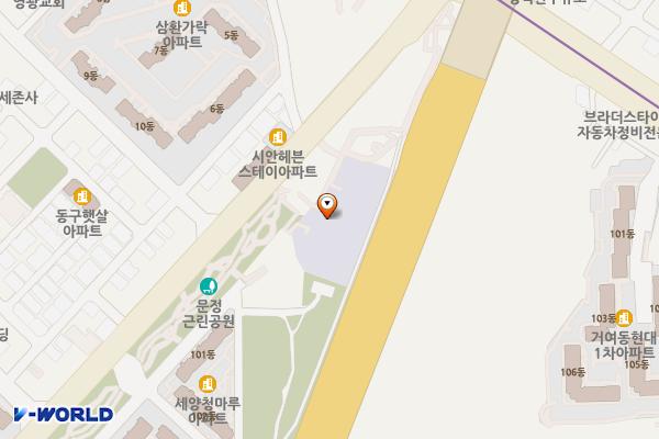 송파구배드민턴체육관 화장실 위치 지도 — 서울특별시 송파구 문정로 176