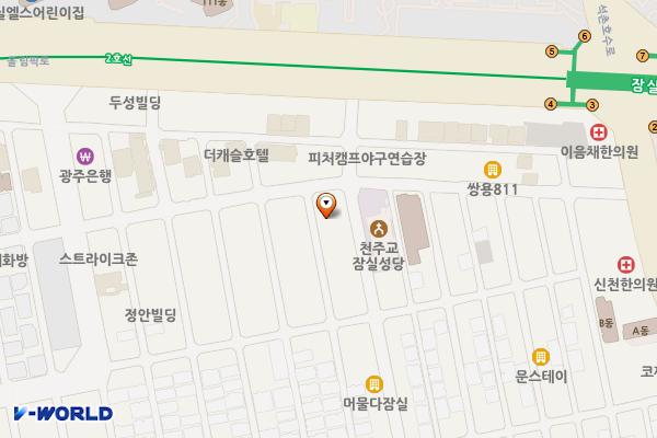 잠실종합사회복지관 위치 지도 — 서울특별시 송파구 올림픽로12길 12