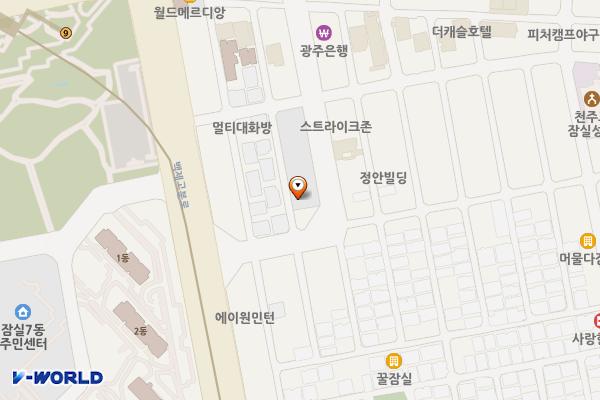 잠실청소년센터 위치 지도 — 서울특별시 송파구 올림픽로8길 22