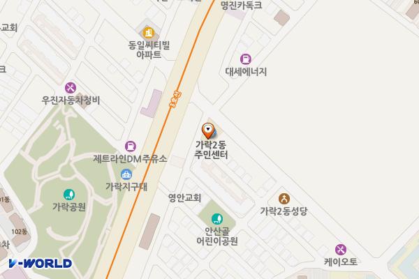 가락2동주민센터 화장실 위치 지도 — 서울특별시 송파구 중대로20길 6
