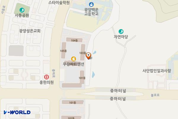 중동 1417-2 위치 지도 — 전남광주통합특별시 광양시 중동 1417-2