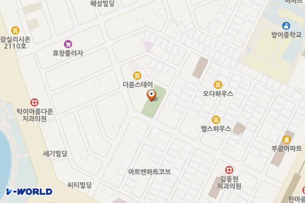 방잇골어린이공원 화장실 위치 지도 — 서울특별시 송파구 방이동 70-1