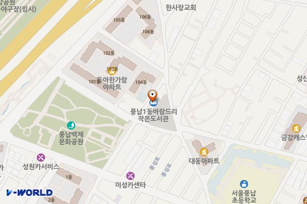 솔바람복지센터 위치 지도 — 서울특별시 송파구 풍성로5길 16