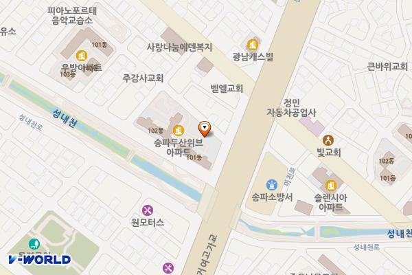 오금청소년센터 위치 지도 — 서울특별시 송파구 동남로28길 40