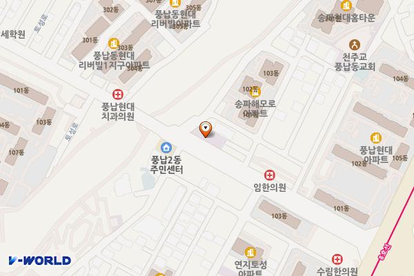성광교회 위치 지도 — 서울특별시 송파구 토성로 55