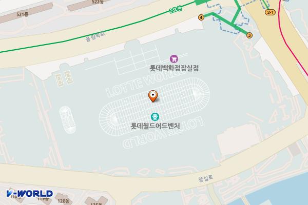 롯데백화점 잠실점 위치 지도 — 서울특별시 송파구 올림픽로 240