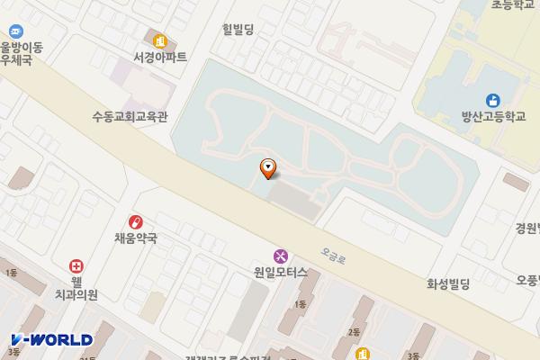 방이동고분군 화장실 위치 지도 — 서울특별시 송파구 오금로 219