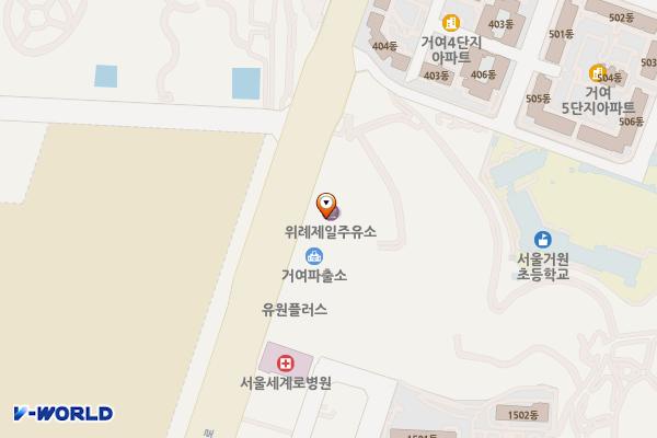 위례제일주유소(셀프) 위치 지도 — 서울특별시 송파구 위례서로 260