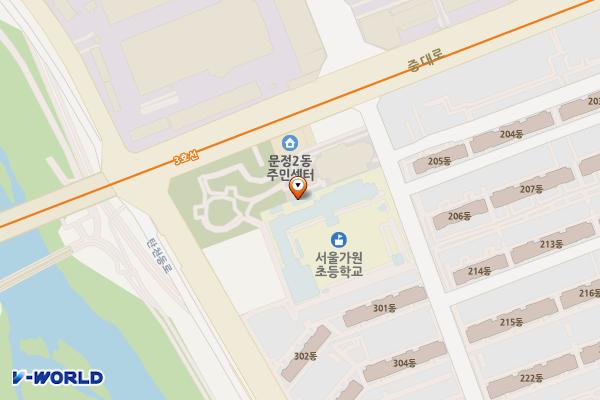 훼밀리공원 화장실 위치 지도 — 서울특별시 송파구 문정동 150-5