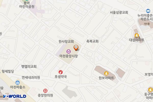 마천시장 위치 지도 — 서울특별시 송파구 마천로45길 23