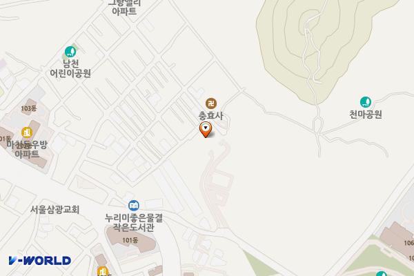 천마 공영주차장 위치 지도 — 서울특별시 송파구 성내천로 33가길 20