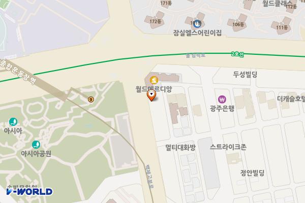 위너스오피스텔 A동 위치 지도 — 서울특별시 송파구 백제고분로 63