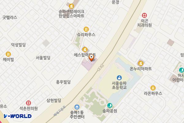 강남힘찬병원 위치 지도 — 서울특별시 송파구 백제고분로 407