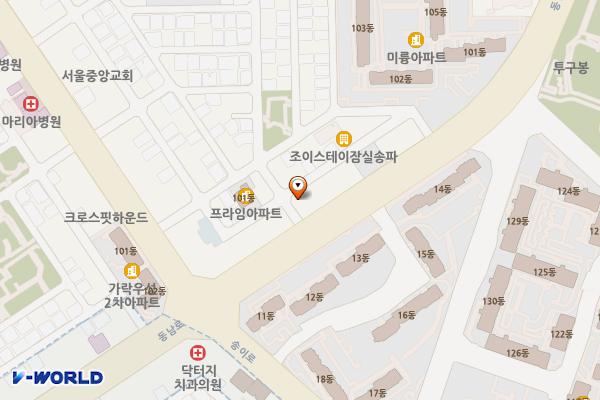 (삼표에너지) 우리주유소 위치 지도 — 서울특별시 송파구 동남로 153