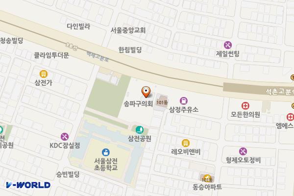 송파구민회관 화장실 위치 지도 — 서울특별시 송파구 백제고분로 242