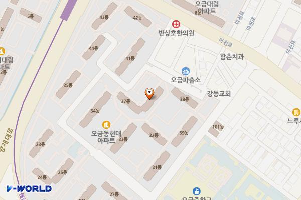 오금동현대아파트상가 위치 지도 — 서울특별시 송파구 오금로35길 17