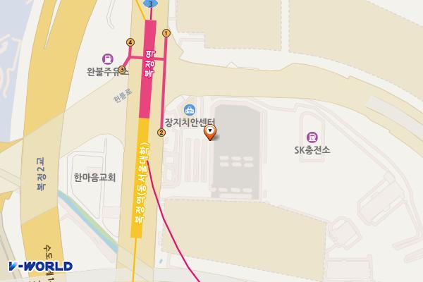 복정역 환승공영주차장 위치 지도 — 서울특별시 송파구 장지동 600-2