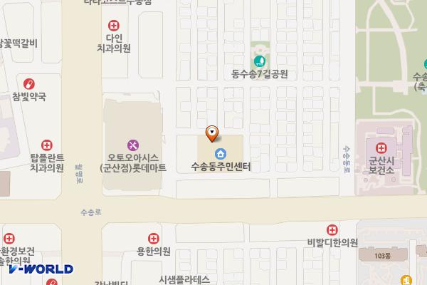 수송동 5 위치 지도 — 전북특별자치도 군산시 동 수송1길 7 (수송동 )