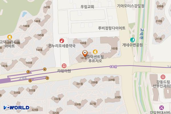 고덕어울림수영장 화장실 위치 지도 — 서울특별시 강동구 고덕로399