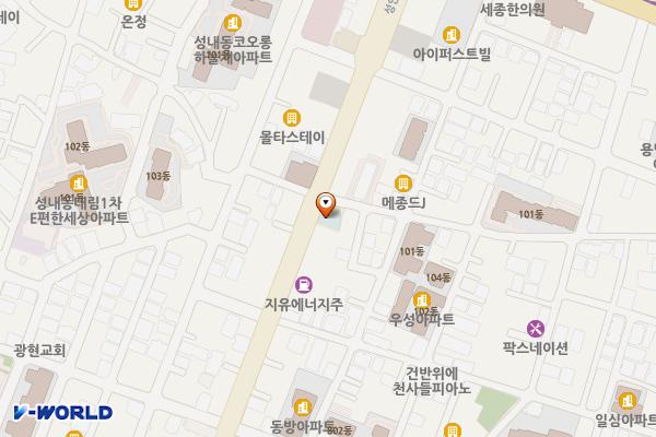 성내도서관 화장실 위치 지도 — 서울특별시 강동구 성안로 106-1