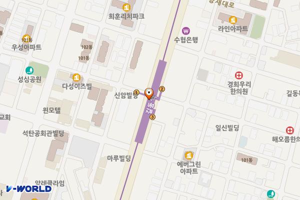 5호선 길동역 위치 지도 — 서울특별시 강동구 길동 378 길동역