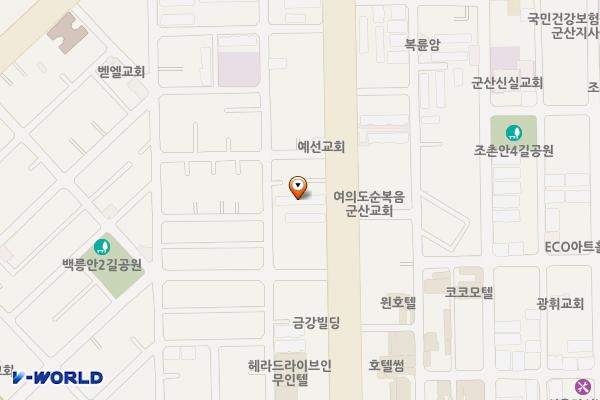 조촌동 1 위치 지도 — 전북특별자치도 군산시 진포로 159 (조촌동 , 한일연립주택)