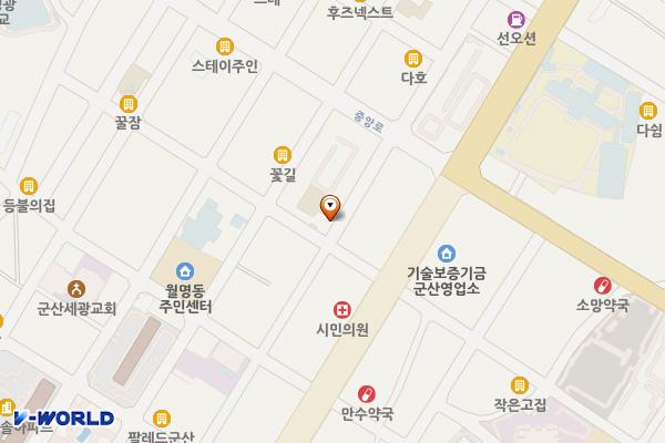 월명동 6 위치 지도 — 전북특별자치도 군산시 구영7길 69 (신창동 )