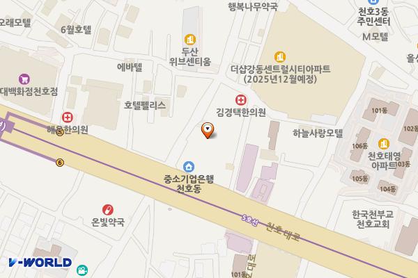 나비상가 위치 지도 — 서울특별시 강동구 천호대로157길 14